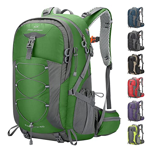 Maelstrom Hiking Backpack,Camping Backpack,40L Waterproof Hiking Daypack with Rain Cover,Lightweight Travel Backpack,Green - color: 40l Green, size: 40l