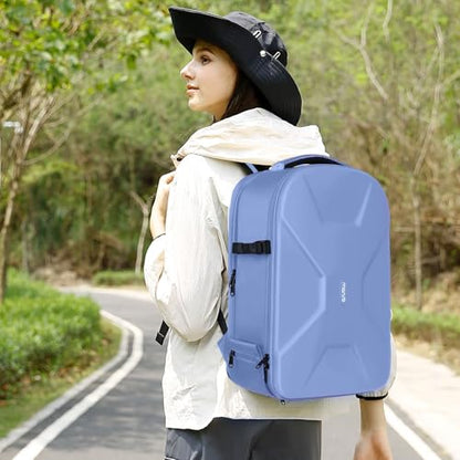 MOSISO Camera Backpack, DSLR/SLR/Mirrorless Photography Camera Bag 15-16 inch Waterproof Hardshell Case with Tripod Holder&Laptop Compartment Compatible with Canon/Nikon/Sony, Slate Blue - color: Slate Blue