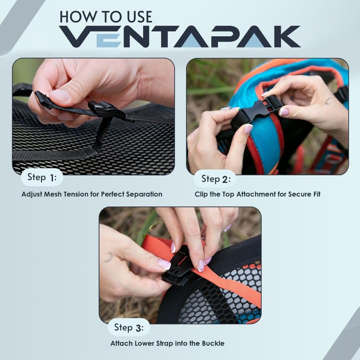 VentaPak Lightweight Ventilation Backpack Spacer - Ventilated Frame - size: Standard