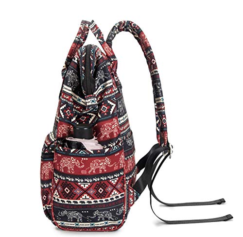 Kinmac Waterproof Laptop Backpack For Laptop Up to 15.6 Inch Men Women Travel Outdoor Backpack (Elephant) - color: Elephant（open Wide）