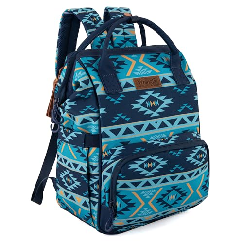 Montana West Wrangler Callie Diaper Bag Backpack with Stroller Straps Multifunction Baby Travel Bag WG2204-9110NY - color: Navy