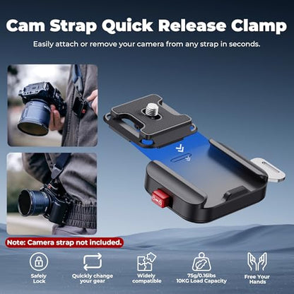 FREEWELL Camera Strap Quick Release Clamp, Compatible with DSLR, Mirrorless, and Digital Cameras, Supports Up to 10KG - style: Camera Strap Quick Release Clamp