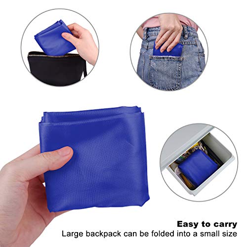 KUUQA 2 Pcs Drawstring Backpack Bags Bulk Sports Cinch Sack String Backpack Storage Bags for Gym Traveling（Black, Blue） - color: Black, Blue