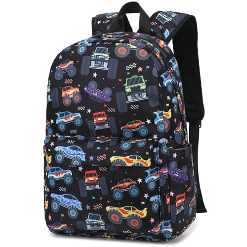 CAMTOP Kids Backpack for Boys, Preschool Toddler Backpack Kindergarten School Bookbag for Age 3-8(Monster Truck) - color: 0025 Monst Truck