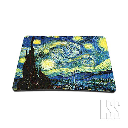 LSS 15-15.6" Laptop Sleeve Bag with Matching Laptop Skin Sticker & Mouse Pad Combo | Carrying Case for 14" 15" 15.6" - Starry Night - color: Starry Night, size: 15 inch