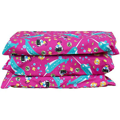 KinderMat 1.5" Thick + PBS Kids Kinderbundle - 1 Washable Cover, Special Edition - Narwhal Expedition - Regular, Sheet is 47" x 22", Great for Daycare & Family Households - color: Narwhal Expedition Bundle 1.5 Inch