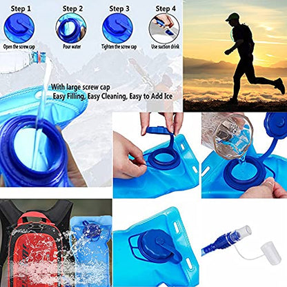 Croogo Hydration Packs,Hydration Backpack with 2L Hydration Bladder,Bicycle Daypack Waterproof Breathable Bag for Climbing - color: Ot04-sd
