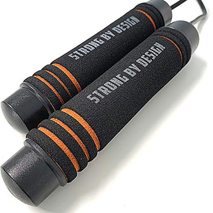 CRITICAL BENCH.COM Jump Rope – Adjustable, Tangle-Free Cable Rope with Comfortable Foam Handles, Ideal Jump Ropes for Fitness, Cardio, Speed Training & Home Workouts for Men & Women