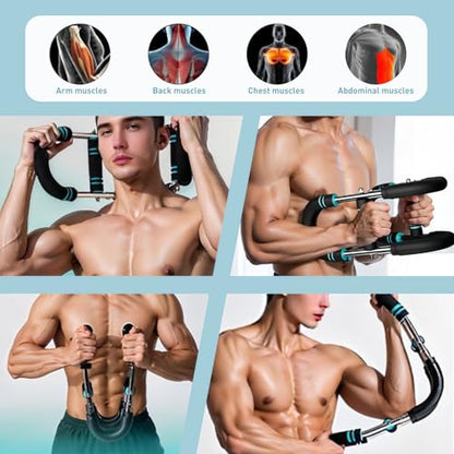 Adjustable Men's Chest Exercise Equipment with Arm Trainer - Used for Muscle Training, Forearm, Shoulder, and Body Strength Fitness Equipment, Very Portable