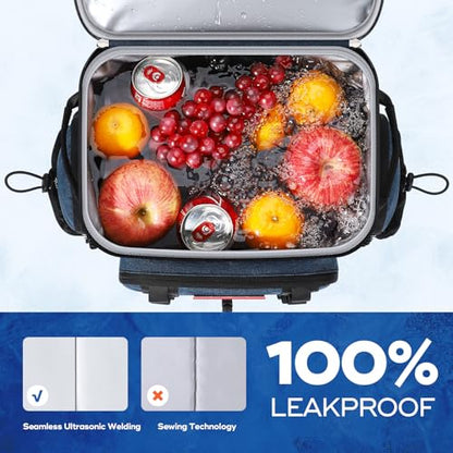 Maelstrom 35/50 Can Insulated Backpack Cooler, Leakproof Soft Lunch Ice Bag - color: Blue, size: 35 Can