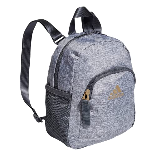 Linear Mini Backpack Small Travel Bag - color: Jersey Grey/Onix Grey/White