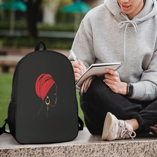 Travel Laptop Backpack Slim Durable Lightweight Back Pack Cute Simple Female Silhouette Small Backpack For Women Men - color: Simple Female Silhouette