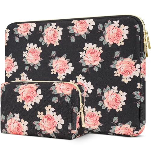 DOMISO 17 inch Laptop Sleeve Protective Case Cover Compatible with 17-17.3 inch HP Dell ASUS Lenovo Chromebook,Waterproof Computer Cases Bag with Accessory Pouch,Black - color: Black, size: 17 inch