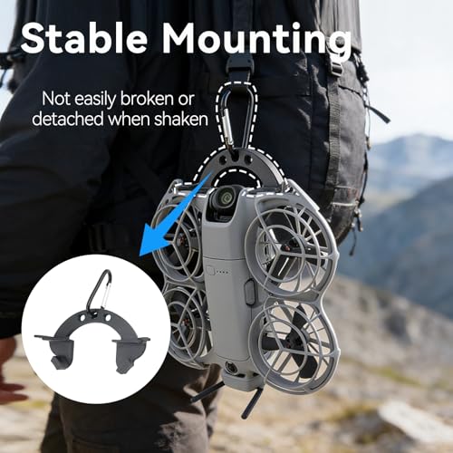 Backpack Clip Hook Mount for DJI Neo 2 Drone Body Portable Storage Desktop Wall-Mounting Fixed Hook Bracket Accessory