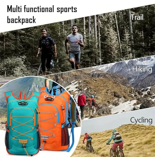 Lightweight Cycling Hydration Backpack,Large Capacity Pack for Travel,Hiking,Climbing,Skiing,Running Daypack for Men Women (Green) - color: Green
