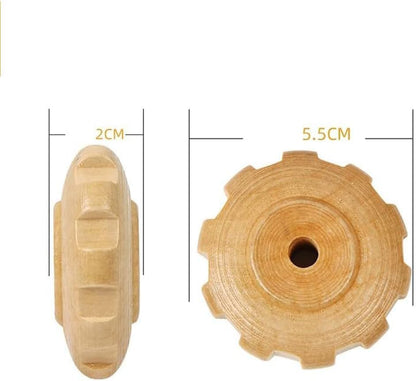 Curved Wood Therapy Massage Roller Tools,Lymphatic Drainage, Cellulite Massage Wooden Muscle Roller Stick for Waist and Thigh, Stomach Rolling guasha Massager Tool for Fascia,Relief, Body Shaping