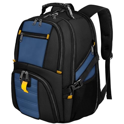 YOREPEK Large Backpack for Men, Extra Large Laptop Backpacks for Men Women, Water Resistant Travel Backpack Airline Approved Business Work Bag Fits 17 Inch Computer, Black - color: Roy Blue, size: 17 Inch