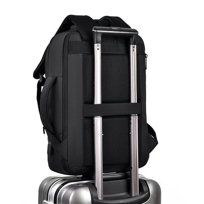 17/15.6" Business laptop backpack, PU Travel backpack,carry on backpack, Expandable laptop backpack Women Men,college backpack (02#updated, Green) - color: 02#green, style: 02#updated