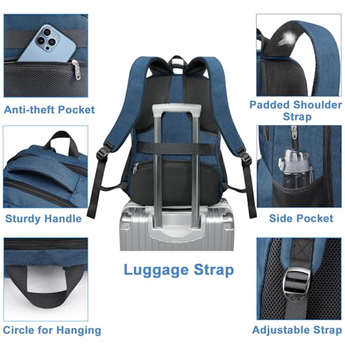 MATEIN Blue Insulated Backpack Cooler, 17 Inch Picnic Backpack for Mens - color: Blue, size: 17 Inch