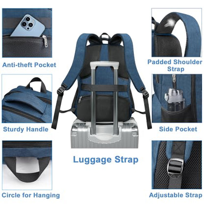 MATEIN Blue Insulated Backpack Cooler, 17 Inch Picnic Backpack for Mens - color: Blue, size: 17 Inch