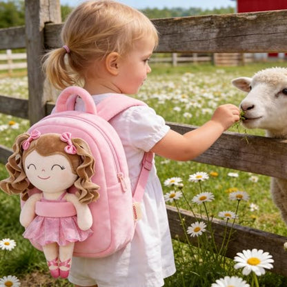 Gloveleya Kids Backpack - Pink 9 inches - color: Pink, size: 9 inches