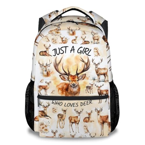 School Backpack for Girls - 17 Inch Kids Backpack with Giraffe Patterns - Fashion Lightweight Bookbag - color: Color3-1