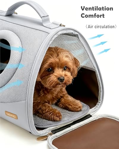Small Dog Cat Chest Carrier Backpack,Adjustable Ventilated Front Facing Backpack Carrier for Small Dogs Cats Puppy,Airline Approved Lightweight Doggy Backpack for Travel Hiking Outdoor - color: Heather Grey