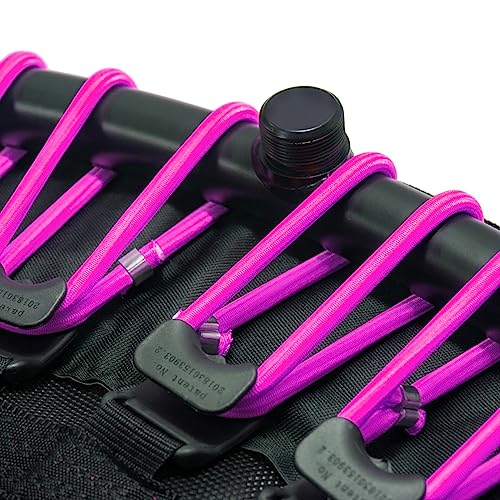 LEAPS & REBOUNDS 48" Adjustable Stability Bar Attachment with 48" Mini Fitness Trampoline and Home Gym Rebounder for Cardio Exercises, Pink