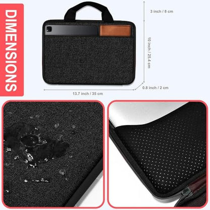 Hseok Laptop Case for MacBook Pro 14 inch TSA Sleeve Handbag, Black - color: Black
