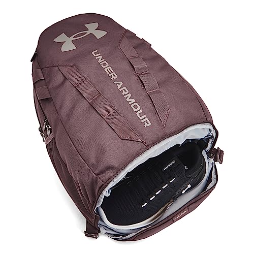 Under Armour Unisex Hustle 5.0 Backpack - color: (057) Ash Taupe / Ash Taupe / Pewter