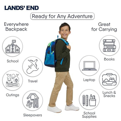 Lands' End Unisex Kids Medium ClassMate Lightweight Durable Elementary School Backpack, Nicci - color: Nicci