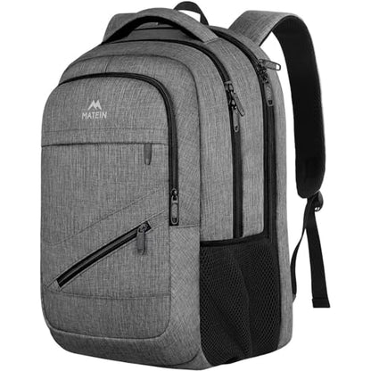 MATEIN Laptop Backpack 15.6 Inch, Personal Item Backpack Airport Approved - color: Grey, size: 15.6 Inch
