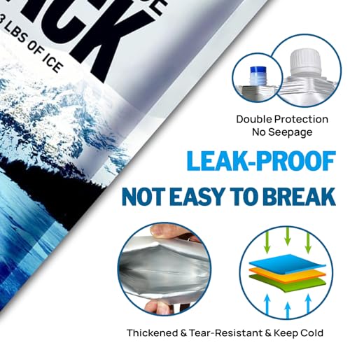 Reusable Ice Packs for Coolers Long Lasting Gel Freezer Packs for Lunch Bags Cooler Backpack Lunch Box, Keeps Food Cold Fresh (9.8"x9.8"x3P) - size: Medium-3pk