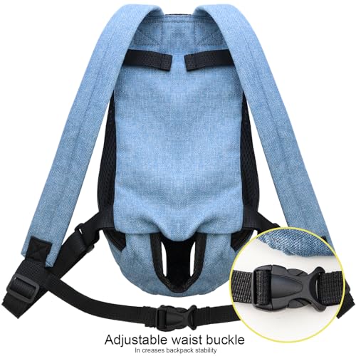 Pet Carrier Backpack, Adjustable Backpack Legs Out Easy-fit Chest Carrier for Medium Dogs Cats Puppies