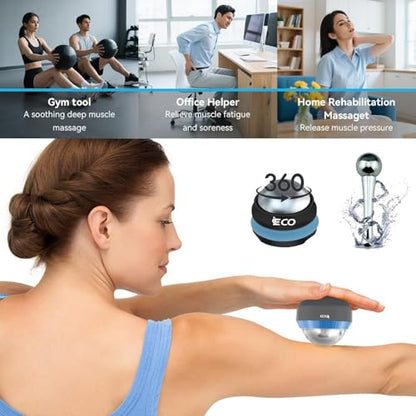 iECO Cold Massage Roller Ball - Ice Roller Ball for Muscles Deep Tissue, Cold & Heat Therapy, Plantar Fasciitis Roller - color: Ice Boat+ice Hockey+ice Ball