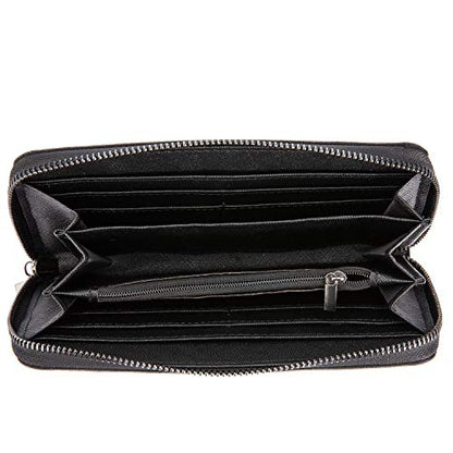 LOVEVOOK Geometric Luminous Purses and Handbags for Women Holographic Reflective Crossbody Bag Wallet - color: Zipper Wallet