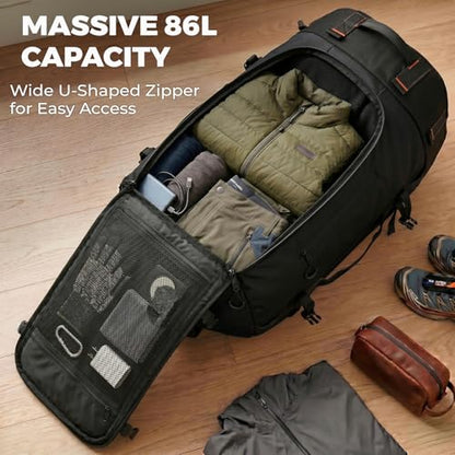Foldable Rolling Duffle Bag with Wheels - 30" Extra Large Waterproof Travel Backpack with Shoe Compartment, Heavy Duty TSA-Approved Luggage for Men’s Camping, Sports, and Airplane Trips - color: Black