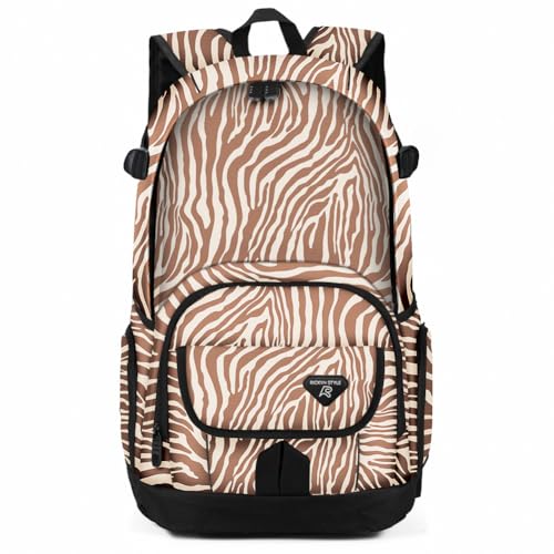 rickyh style School Backpack Travel Bag for Men & Women Lightweight College Back Pack with Laptop Compartmen - color: 04bw
