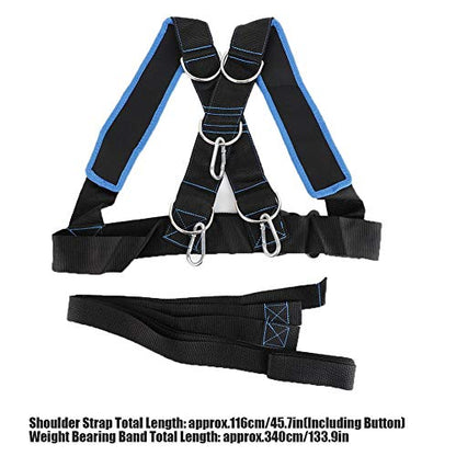 Running Harness, Sled Shoulder Harness Band Belt Sports Equipment Overload Running Band Physical Training Rope Kit Improving Speed, Stamina and