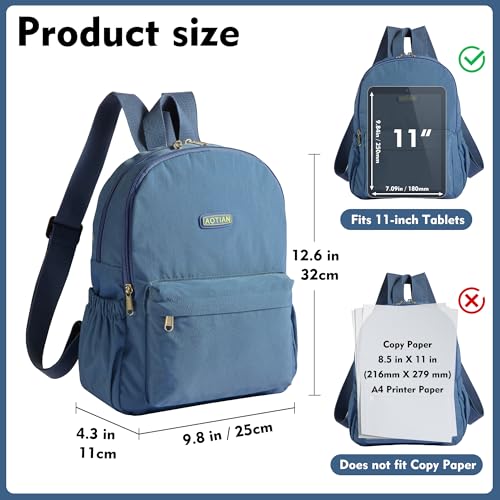 AOTIAN Lightweight Small Hiking Backpack for Women - Durable Water-Resistant Daypack for Travel, Camping & Outdoor Adventures - color: Light Blue-small
