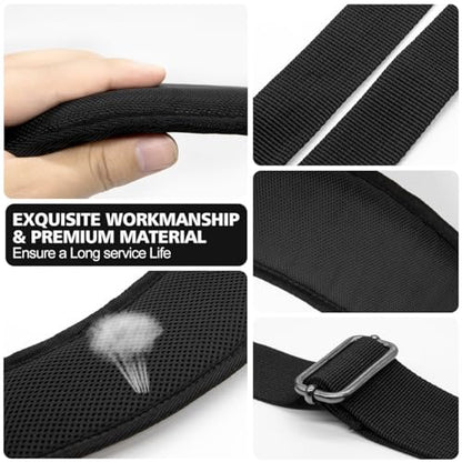 barudan golf Bag Strap Replacement Universal Single Shoulder Strap fits for All Brand Golf Bags (Black)