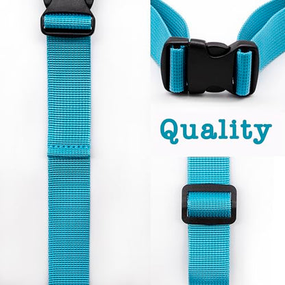 Backpack Chest Strap, Universal Add on Adjustable Sternum Strap, Chest Belt Replacement, with Heavy Duty Quick Release Buckle Clip, for Travel, Hiking, Camping, School - color: Blue