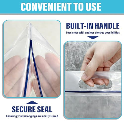Waterproof Shoe Bags for Travel Packing Storage, Smellproof Travel Essentials Bag for Men and Women, Clear (15-pack) - size: 15-pack