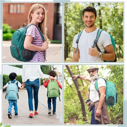 Jexine 10 Pcs Backpacks in Bulk 16.5 Inches Back Pack Basic Backpack for Adult Lightweight Outdoor Travel Book Bags (Mint Meadow) - color: Mint Meadow