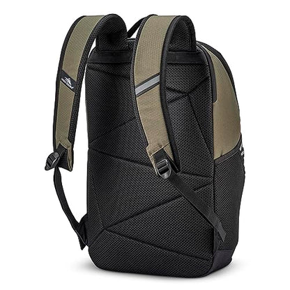 High Sierra Swoop Backpack, Lightweight Bookbag, Large Main Compartment + External Accessory Pockets, Separate Laptop Pocket, Dual Water Bottle Pockets, Fits most 17” Laptops, 30L Capacity, Olive - color: Olive