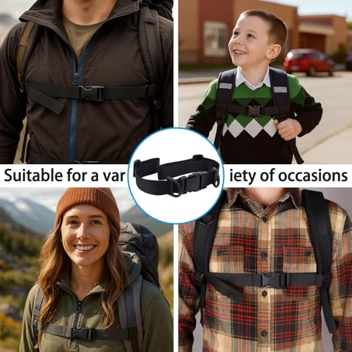 2-PackBackpack Chest Strap,Adjustable Sternum Strap