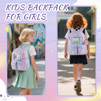 Kids Backpack for Girls, Purple | School Bags for Middle School Students, Book Bag for Elementary Primary, Kawaii Ita Backpack - color: 9515