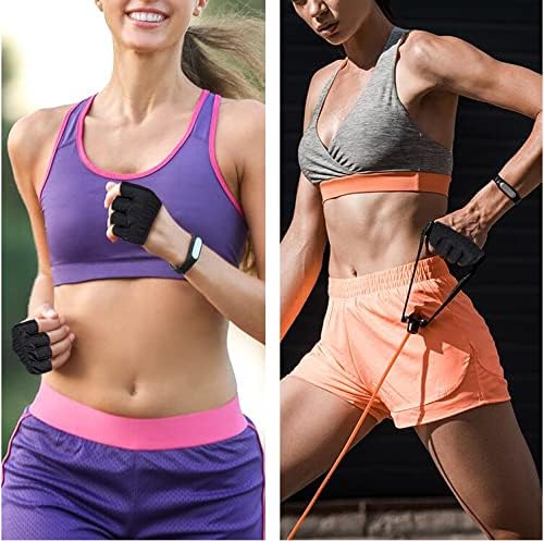 Fitness Exercise Gloves, Silicone Non-slip Four Finger Weightlifting Protection Gloves, Men Women Callus Guard Workout Grip Gloves, Protect for Power Cross Training Lifting Hanging Cycling Yoga - size: Small