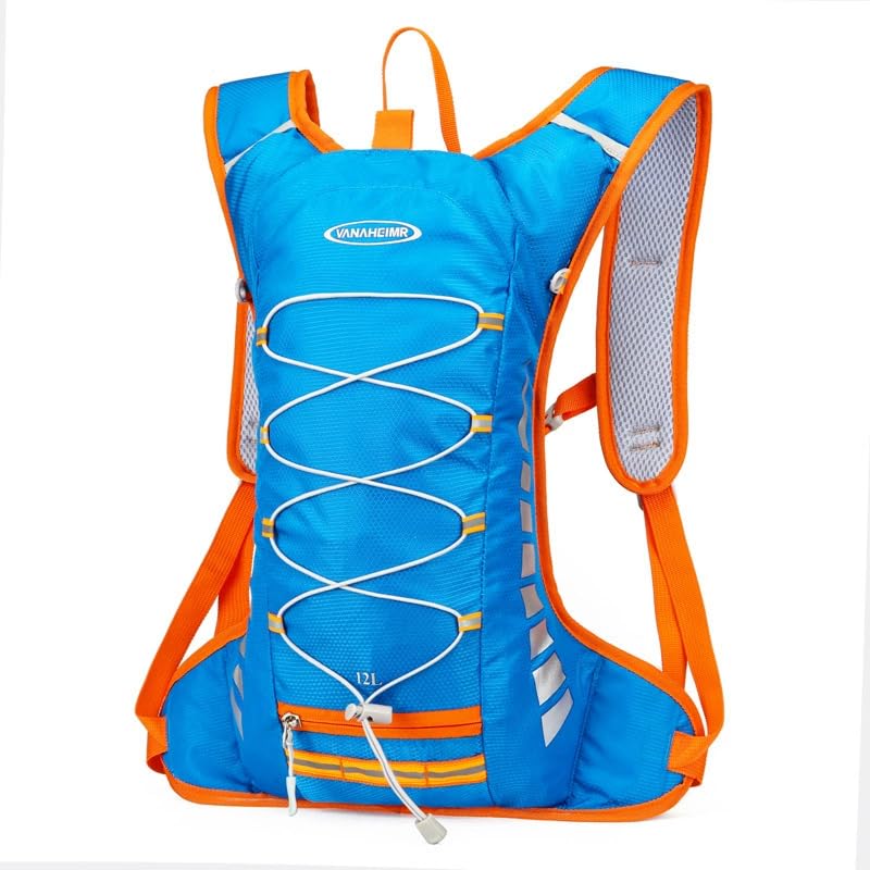 1PC Hydration Backpack Lightweight Hiking Cycling Daypack - color: Blue