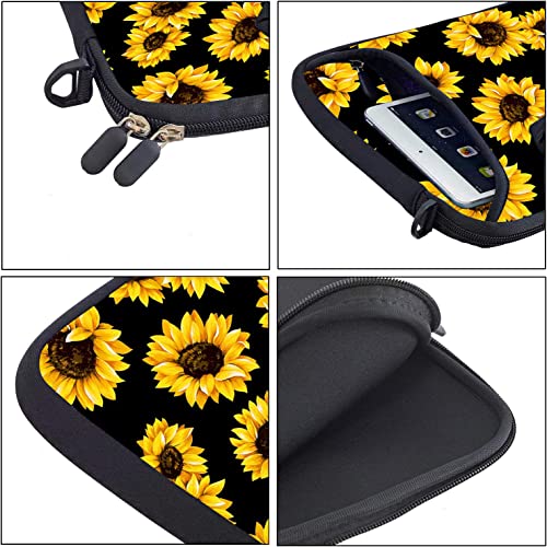 RICHEN 17 inch Laptop Shoulder Bag Carrying Case with Handle Fits 15.6/16/17/17.3/17.4 inch Laptop Notebook (16-17.3 inch, Sunflowers) - color: Sunflowers